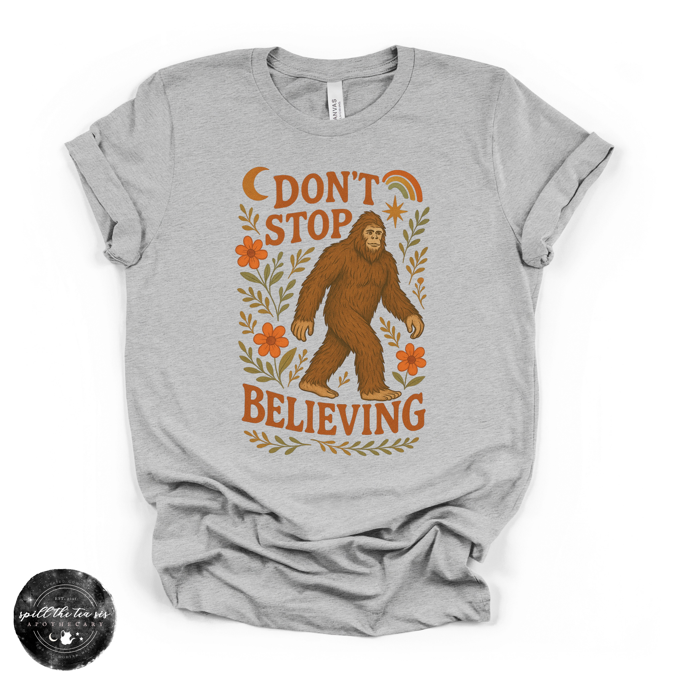 Don't Stop Believing Bigfoot Tee | Cryptid Graphic T-Shirt
