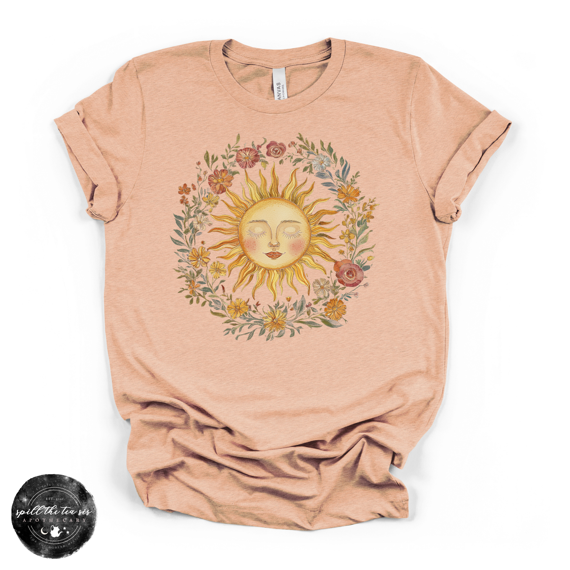 Celestial Sun Tee | Mystical Sun Graphic T-Shirt